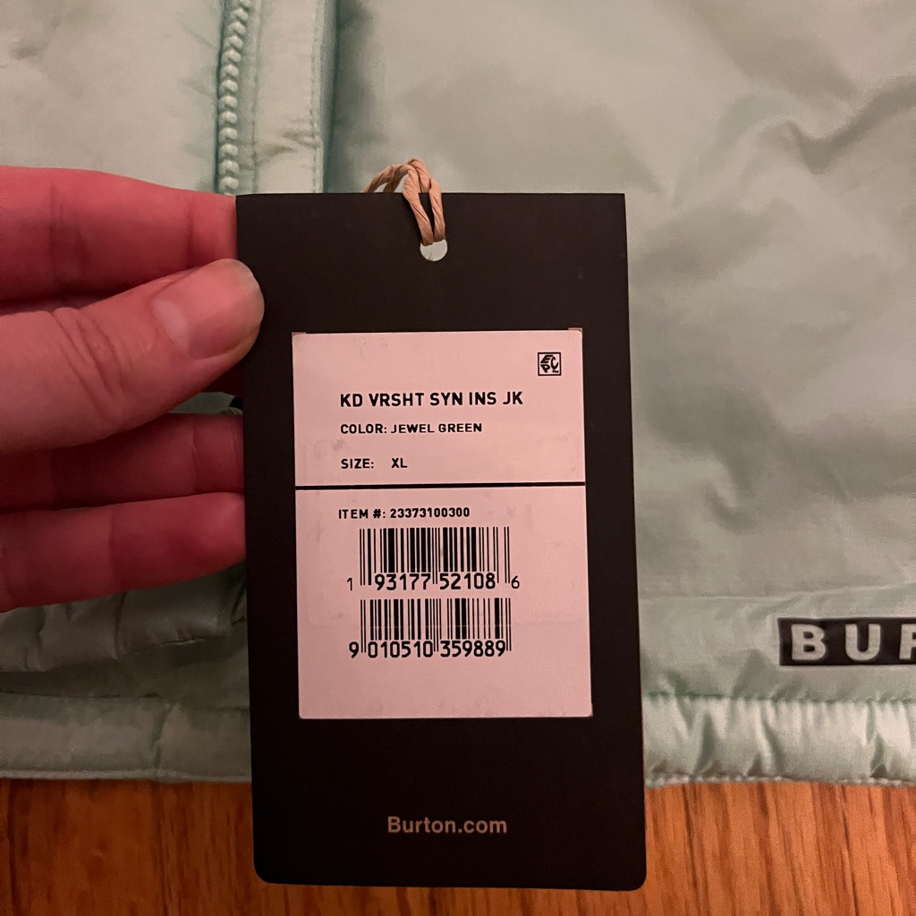 Kids' Green Burton Versatile Heat Insulated Winter Snow Jacket Coat — image 8 of 8